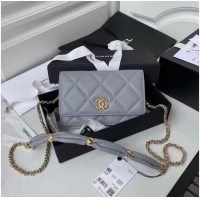 Wholesale Chanel Flap Shoulder Bag mini Original leather AS2755 grey