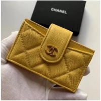 Buy Inexpensive Chanel card holder AP0342 yellow