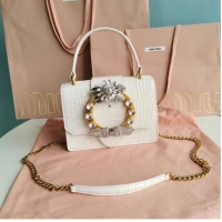 Fashion miu miu Matelasse Nappa Leather mini tote Bag 5EA196 pink