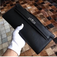 Good Taste Hermes Kelly 31cm Clutch Original Epsom Leather KL31 Black