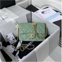 Super Quality Chanel Flap Shoulder Bag Original leather AS2855 Green
