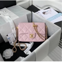 Spot Bulk Chanel Flap Shoulder Bag Original leather AS2855 light pink