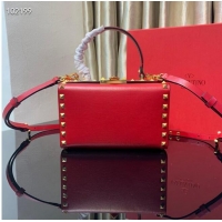 Cheapest VALENTINO Origianl leather shoulder bag V4273 red