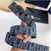 Promotional DIOR-ID BELT Canvas 35 MM B0111UM Blue