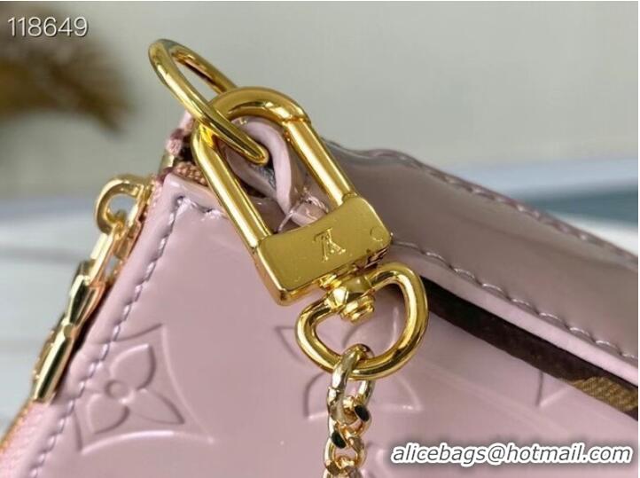 Grade Louis Vuitton Monogram Vernis MINI POCHETTE ACCESSOIRES M58009 pink