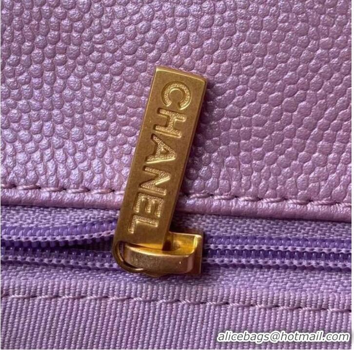 Buy Discount Chanel Flap Shoulder Bag Grained Calfskin AS2855 pearl rose
