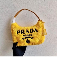 Promotional Prada Re-Edition 2000 terry mini-bag 1NE515 yellow