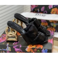 Low Price Dolce & Gabbana DG Down Slide Sandals 10cm 092230 Black