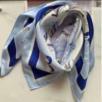 Big Promotional Hermes Sea Snail Twilly Silk Square Scarf 90x90cm H81806 Blue 2021