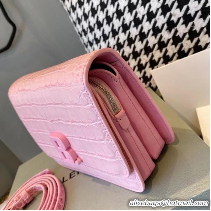 Famous Brand BurBerry Leather Shoulder Bag 80195 pink