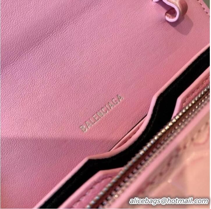 Famous Brand BurBerry Leather Shoulder Bag 80195 pink