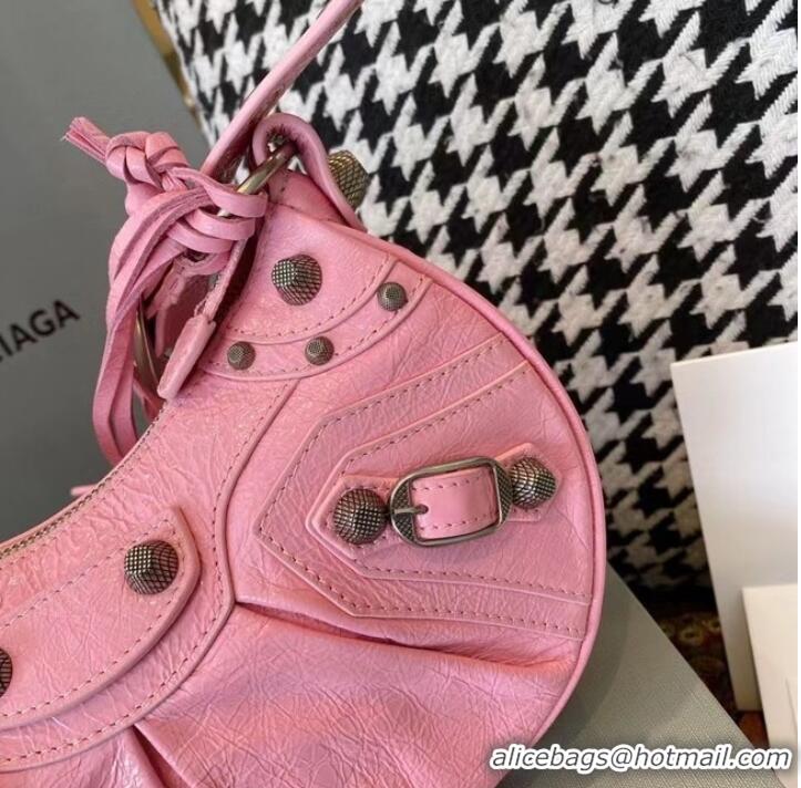 Reasonable Price Balenciaga WOMENS LE CAGOLE MEDIUM SHOULDER BAG IN PINK 27541