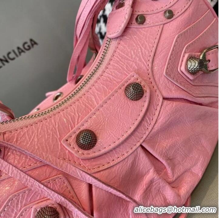 Reasonable Price Balenciaga WOMENS LE CAGOLE MEDIUM SHOULDER BAG IN PINK 27541