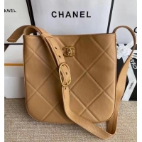 Spot Bulk Chanel leather Shoulder Bag AS2844 Apricot
