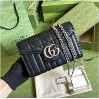 Good Product Gucci GG Marmont matelasse mini bag 474575 black