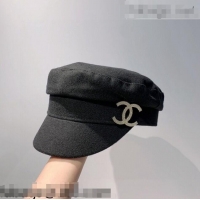 Latest Style Chanel Wool CC Hat C92863 Black 2021 Fall