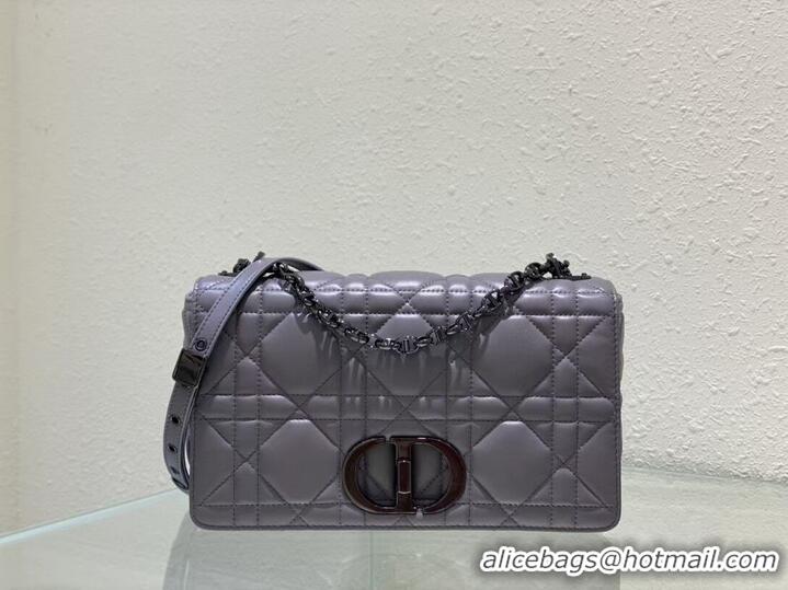 Discount LARGE DIOR CARO BAG Gradient Cannage Lambskin M9243E gray
