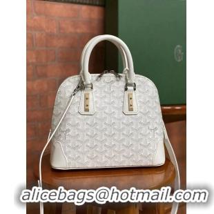 Pretty Style Goyard Vendome Top Handle Bag 2390 White