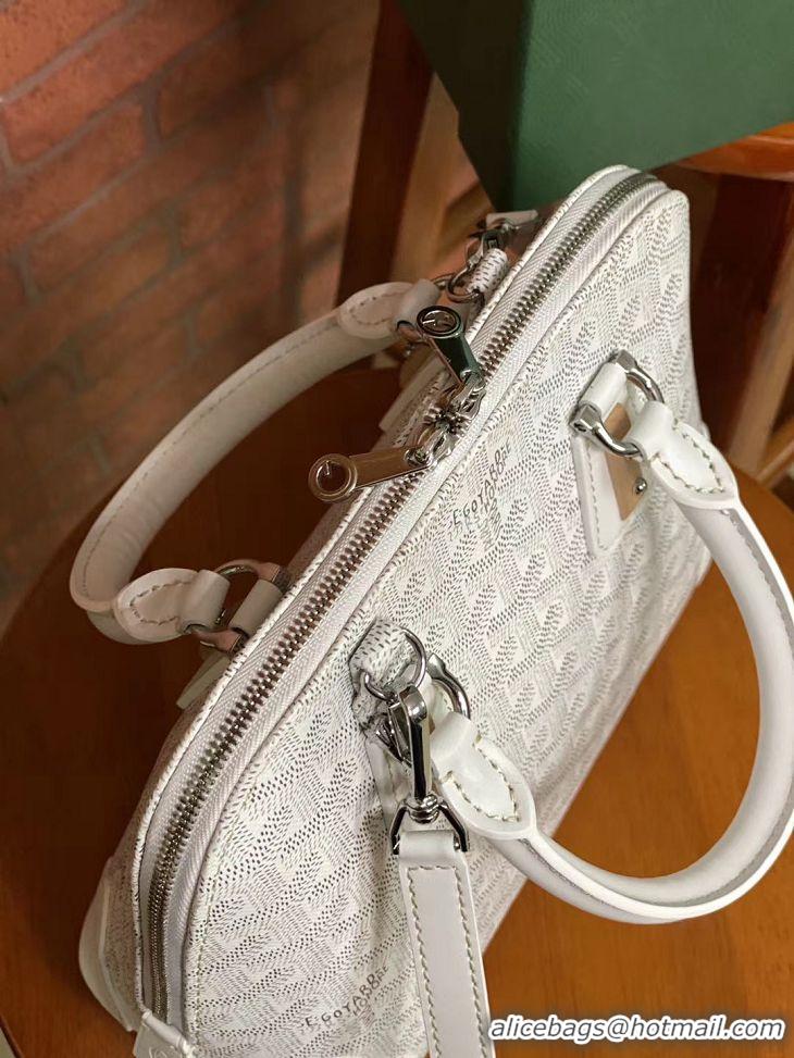 Pretty Style Goyard Vendome Top Handle Bag 2390 White