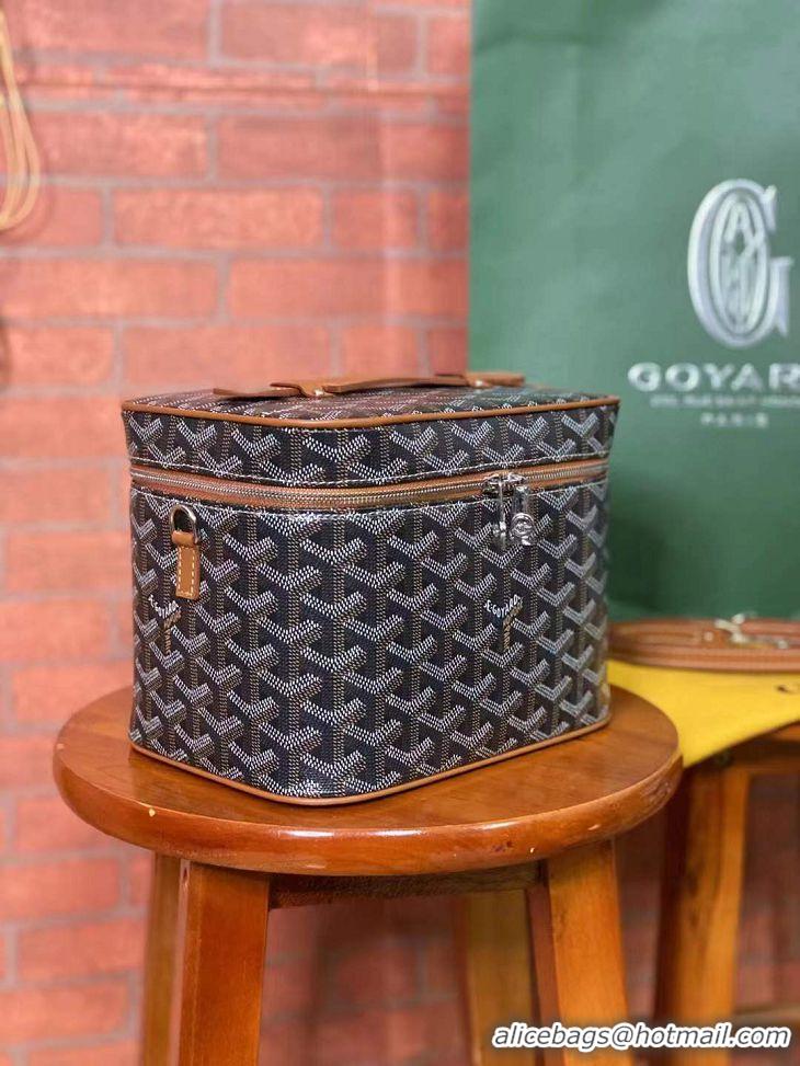 Promotional Goyard Muse Vanity Case GY1404 Black And Tan 2021