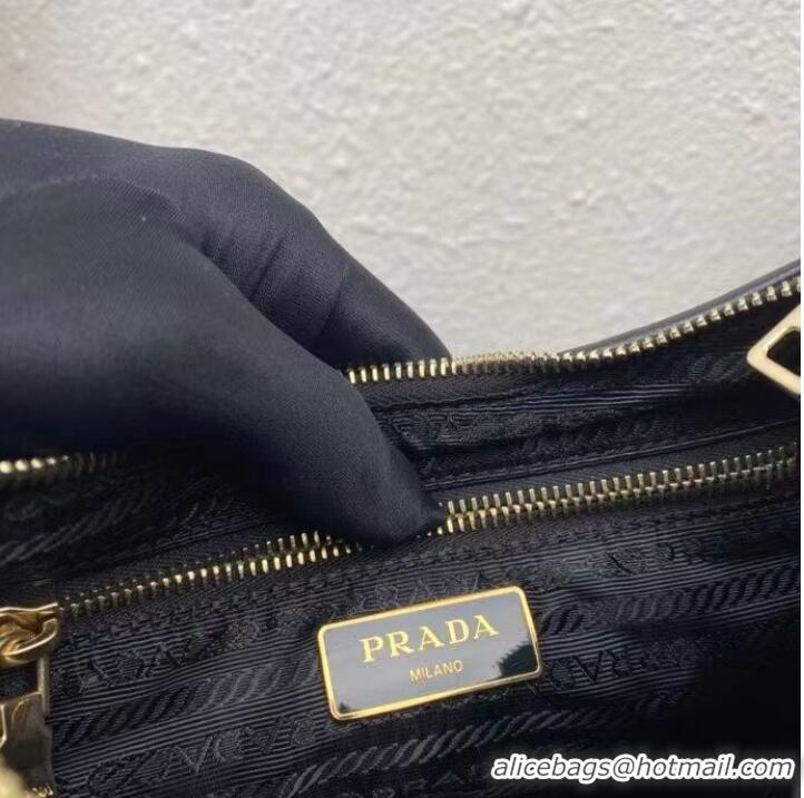 Buy Classic Prada System nappa leather patchwork shoulder bag 1AC151 black