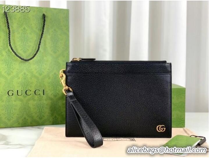 Luxury Discount Gucci GG Marmont pouch 658562 Black