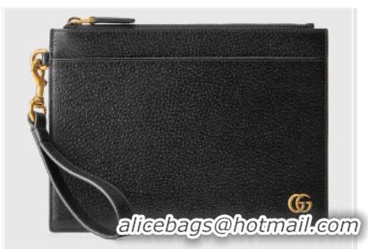 Luxury Discount Gucci GG Marmont pouch 658562 Black