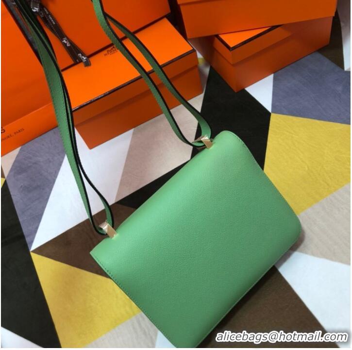 Famous Brand Hermes Original Espom Leather Constance Bag 5333 light green