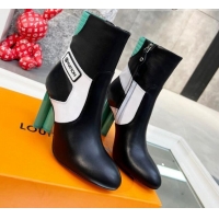 Top Quality Louis Vuitton Silhouette Leather Ankle Boots 112485 Green