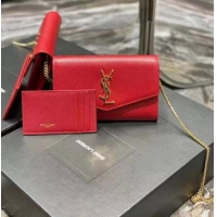 Buy Discount Yves Saint Laurent Calf leather cross-body bag Y707788 Red