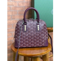 Classic Grade Goyard Vendome Top Handle Bag 2390 Burgundy