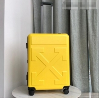 New Cheap Off-White Quote For Travel Luggage 20 inches OF2501 Yellow 2021