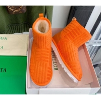 Cheap Design Bottega Veneta Sponge Ankle Boots 112213 Orange