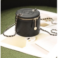 Buy Discount Chanel Original mini classic chain box handbag SS2021 black