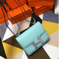 Chic Cheap Hermes Original Espom Leather Constance Bag 5333 sky blue