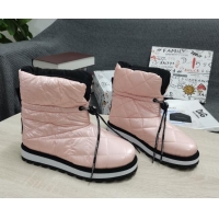 Shop Duplicate Dolce & Gabbana DG Iridescent Down Snow Ankle Boots 121518 Pink