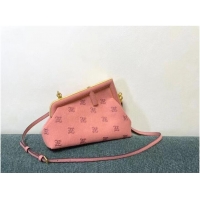 Promotional FENDI FIRST SMALL flannel bag with embroidery 8BP129A PINK
