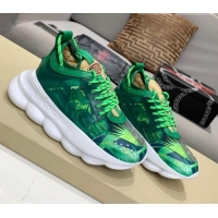 Most Popular Versace Print Sneakers Green 126109