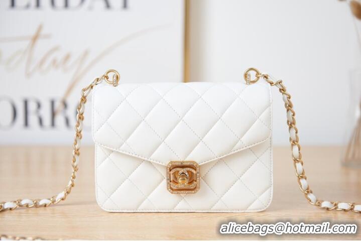 Top Grade Chanel SMALL FLAP BAG AS2840 white