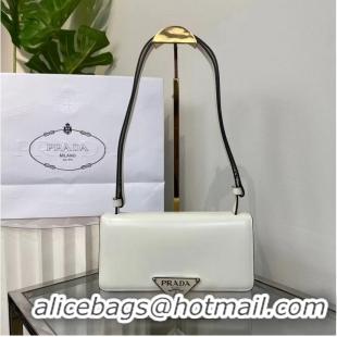 Reasonable Price Prada Cleo brushed leather shoulder bag 1BN321 white