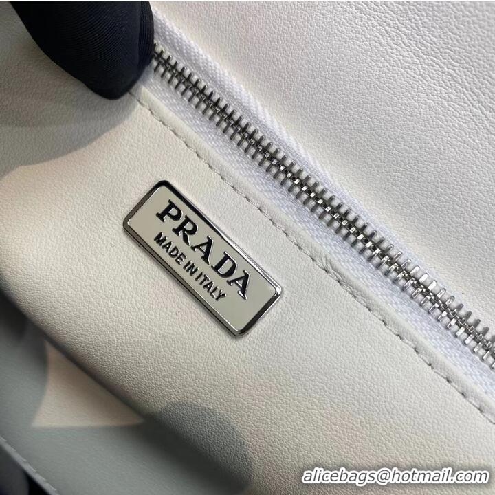 Reasonable Price Prada Cleo brushed leather shoulder bag 1BN321 white