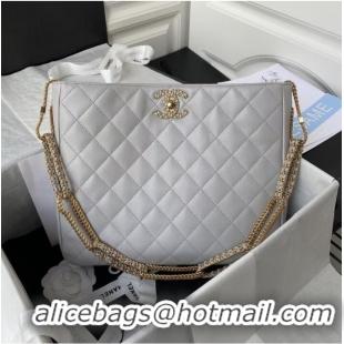 Good Product Chanel Lambskin Shoulder Bag AS2977 gray