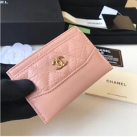 Top Grade Chanel classic wallet Calfskin & Gold-Tone Metal A84368 pink
