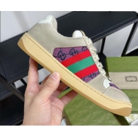 Good Quality Gucci Screener GG Canvas Sneakers Purple 121389