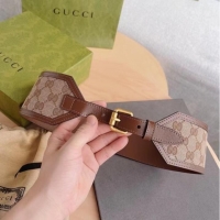 Original Cheap Gucci Belt with leather 625854 Brown