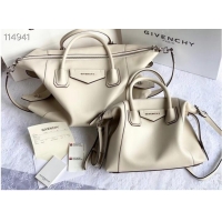 Spot Bulk GIVENCHY Original Leather Shoulder Bag 63188 Off White