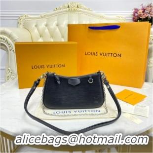 Good Taste Louis Vuitton Epi Leather EASY POUCH ON STRAP M80471 BLACK