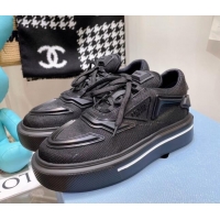Low Price Prada Fabric Sneakers Black 112406