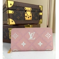Super Quality Louis Vuitton ZIPPY leather WALLET M81141 pink