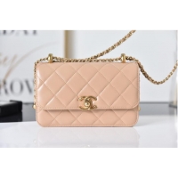 Modern Classic Chanel Flap Lambskin mini Shoulder Bag AS2615 pink